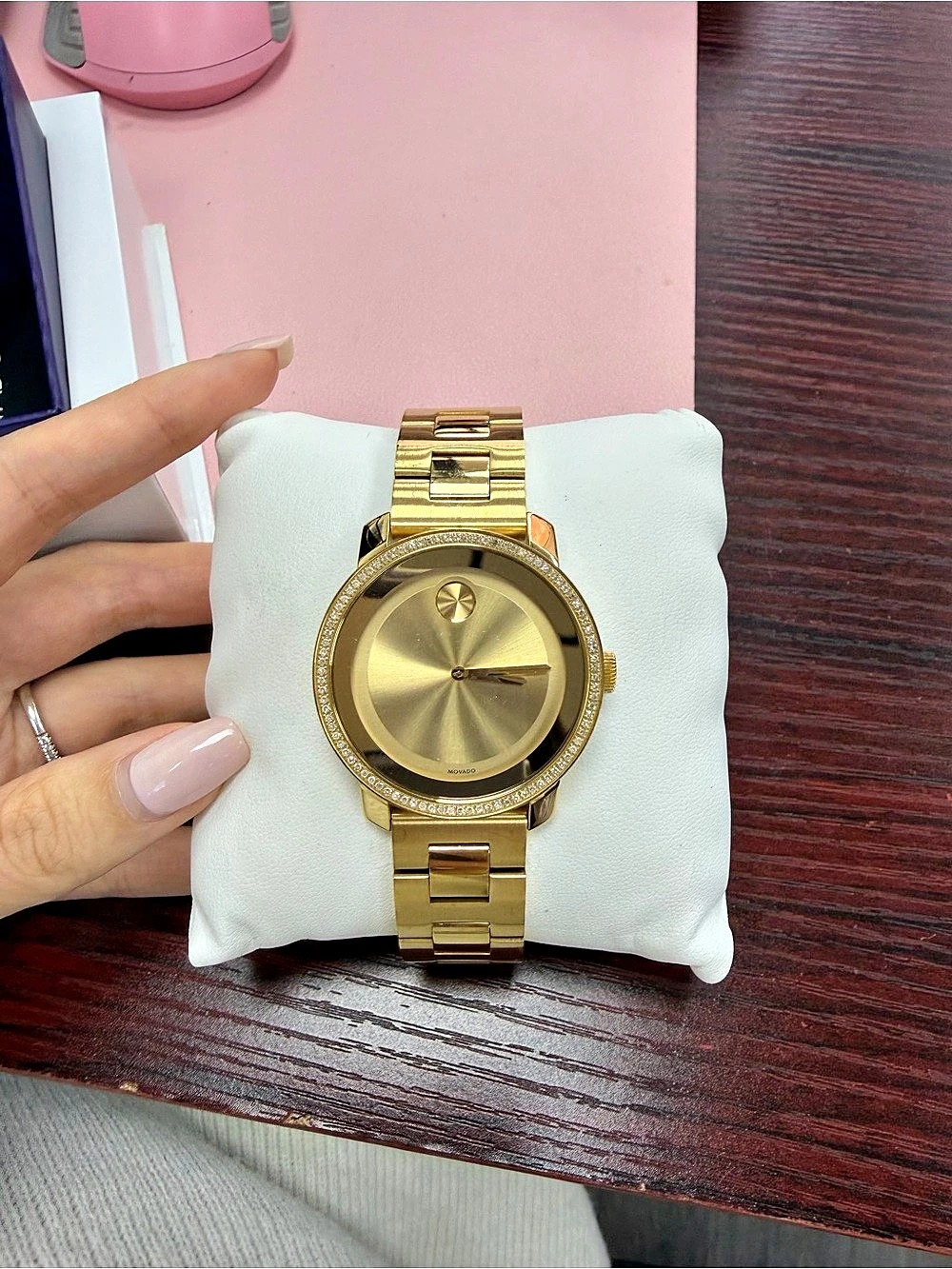 Movado Bold Diamond Bezel Ladies Watch